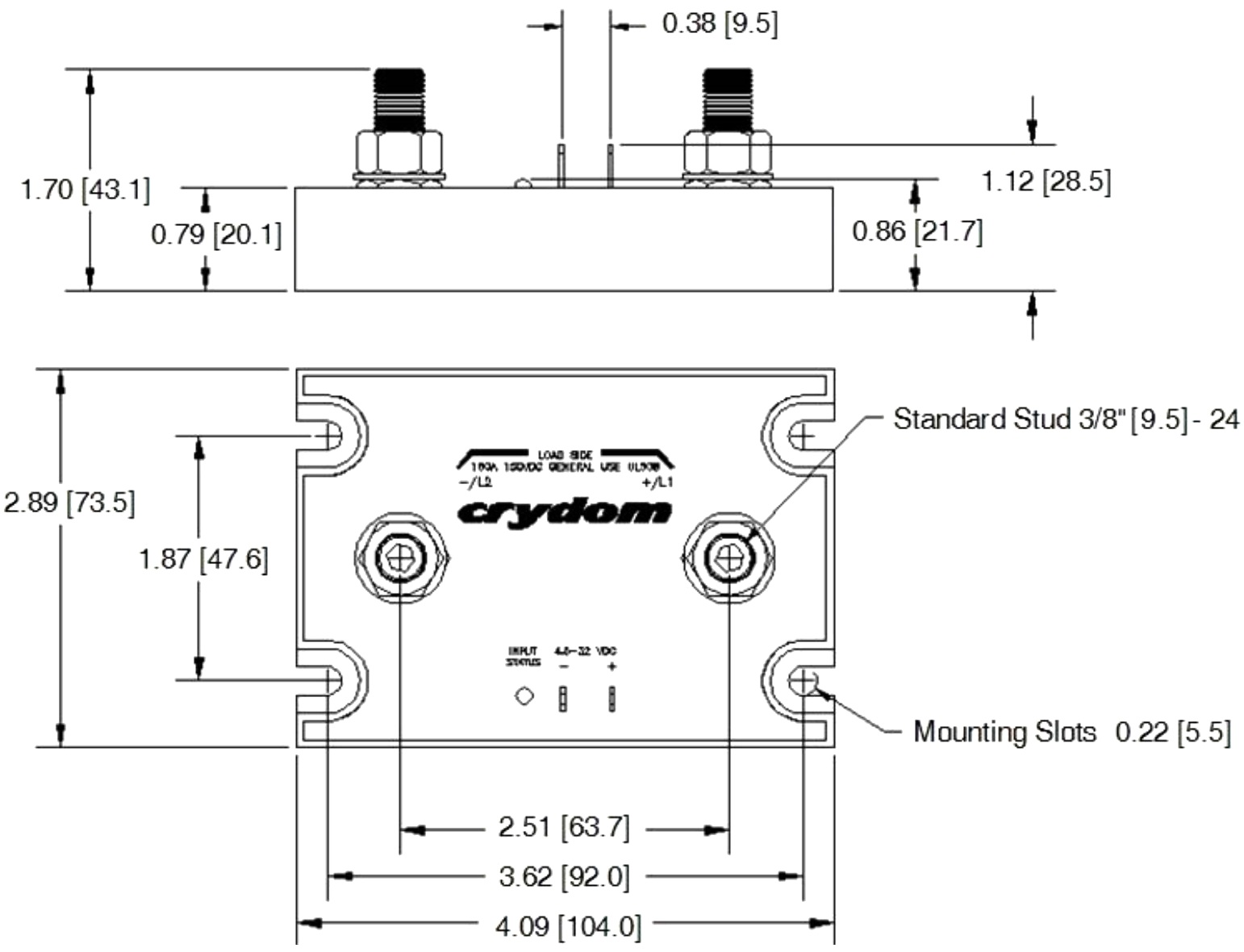 ממסר מצב מוצק CRYDOM SSR HDC60D160
